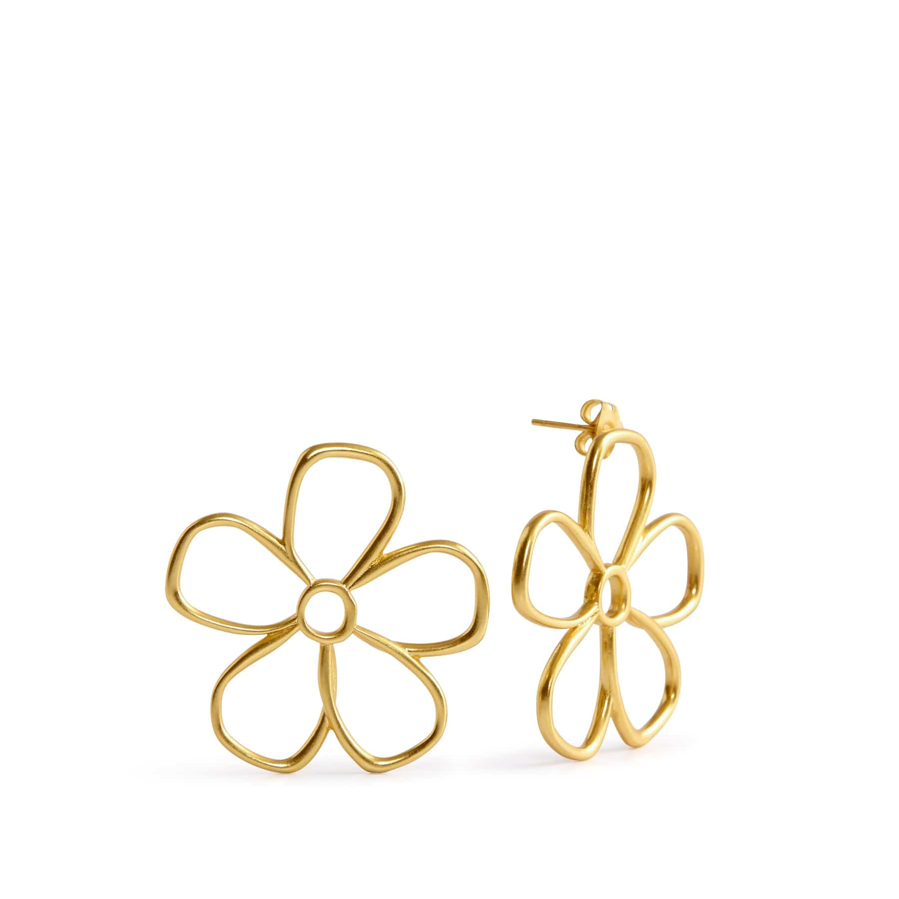 Graphic Flower Earrings