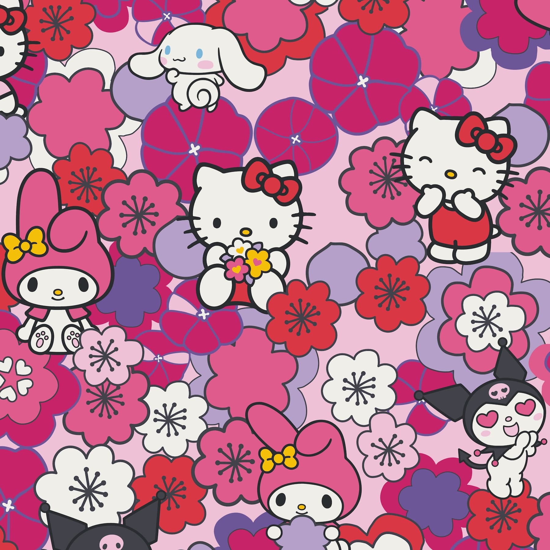Hello Kitty? and Friends Plush Throw Blanket - Image 3